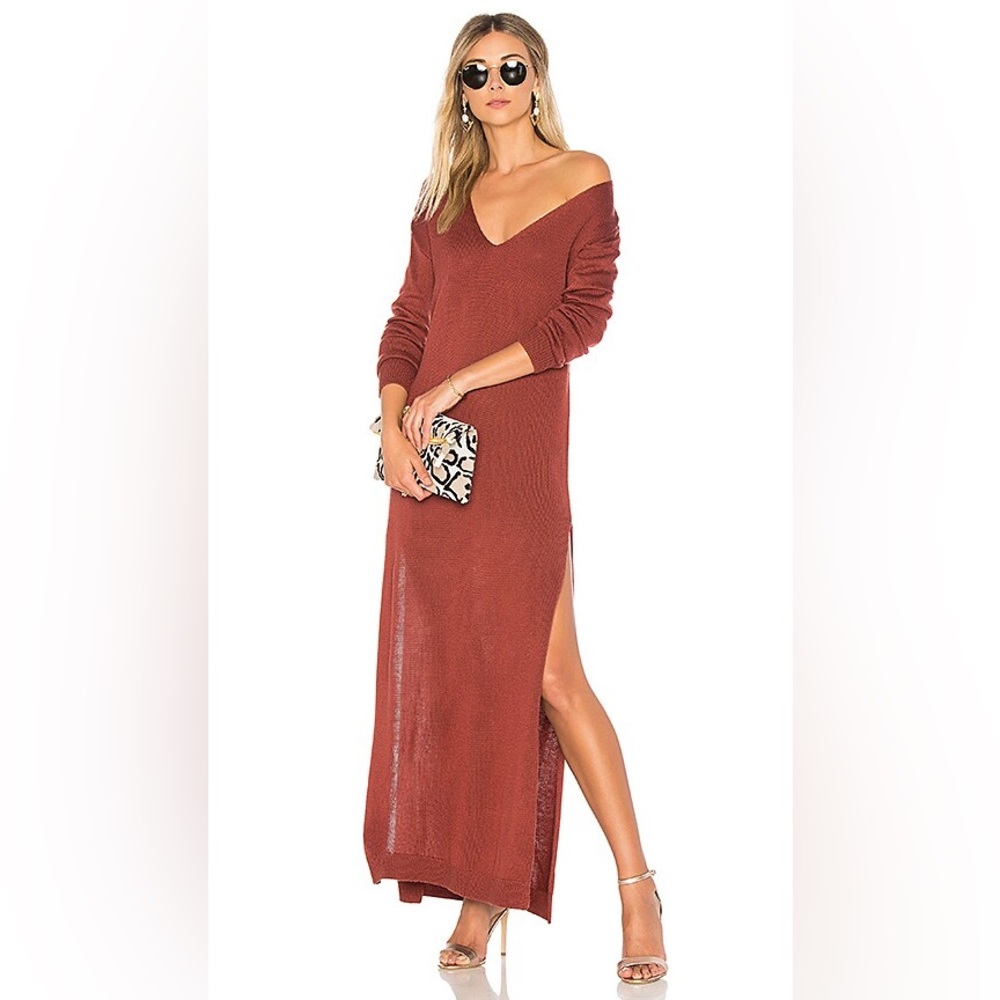 Lovers and Friends long sleeved, light knit sweater dress.